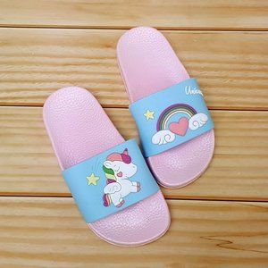 Kids Unicorn Open-toe Slide Sandals